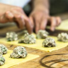 Homemade Pasta with Quick Alfredo Sauce