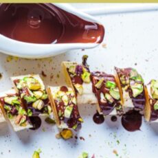 Chocolate-Pistachio Banana Sushi