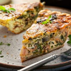 Vegetable-filled Quiche